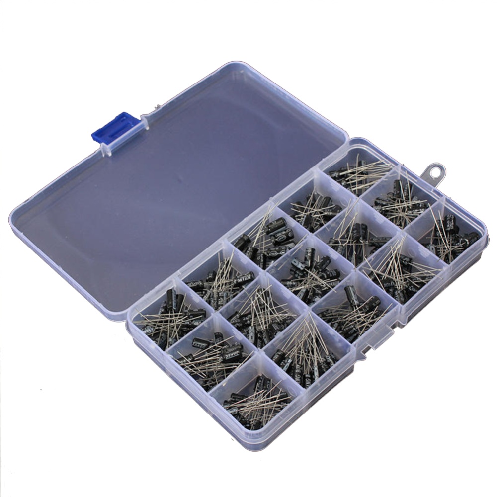 200pcs Electrolytic Capacitor Assortment Kit 0.1uf-220uf Long Service Life Capacitors Set - Image 2