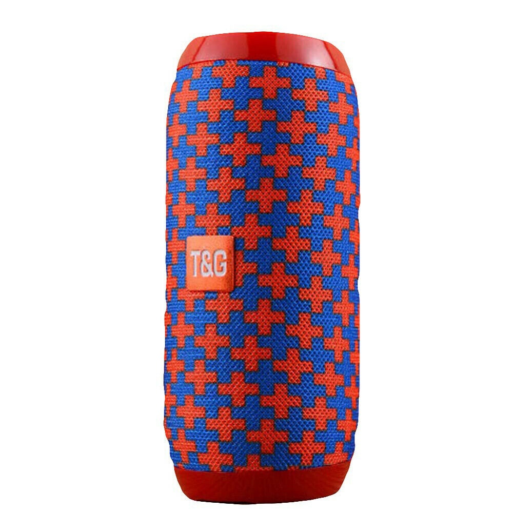 Loud Bluetooth Speaker Wireless Waterproof Outdoor Stereo Bass USB/TF/FM Radio color red