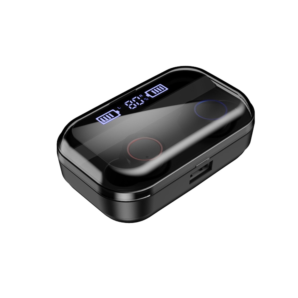 TWS Wireless Earphone Bluetooth 5.0 Earphones Power Display Touch Control Sport Stereo Cordless Earb black - Image 4