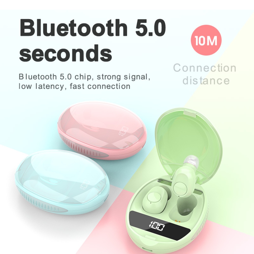 P81 Bluetooth 5.0 headset Stereo Wireless Earbuds HIFI Handsfree Gaming Headset white - Image 4