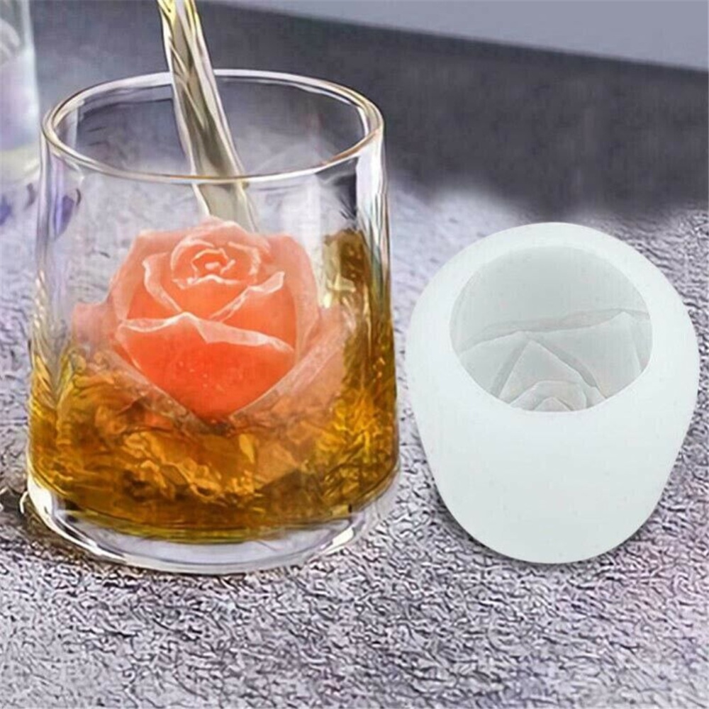 Silicone Rose Ice Ball Mold Maker For Household Kitchen Bar Acceesories 2.5 inch - Image 2