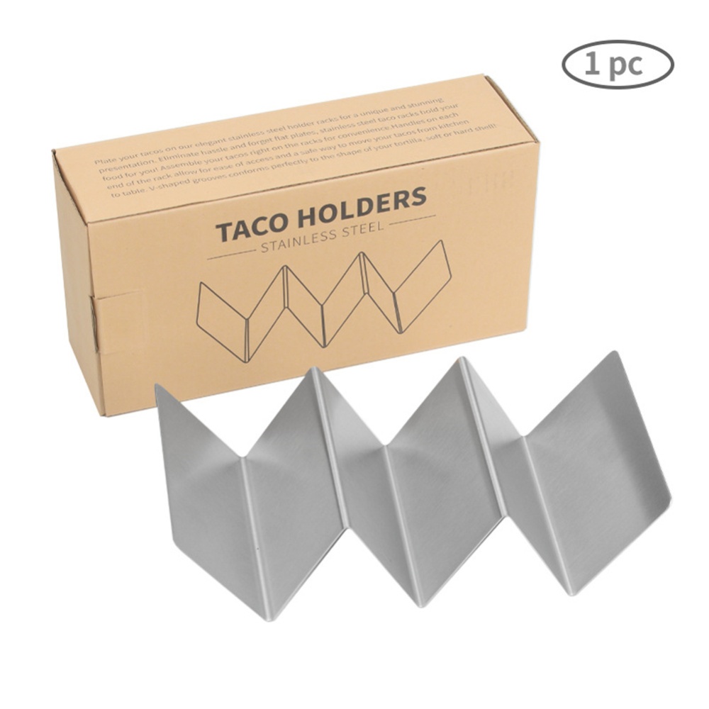 Taco Rack Stainless Steel Holder Stand Kitchen Cooking Accessories Single installation (with border) - Image 3