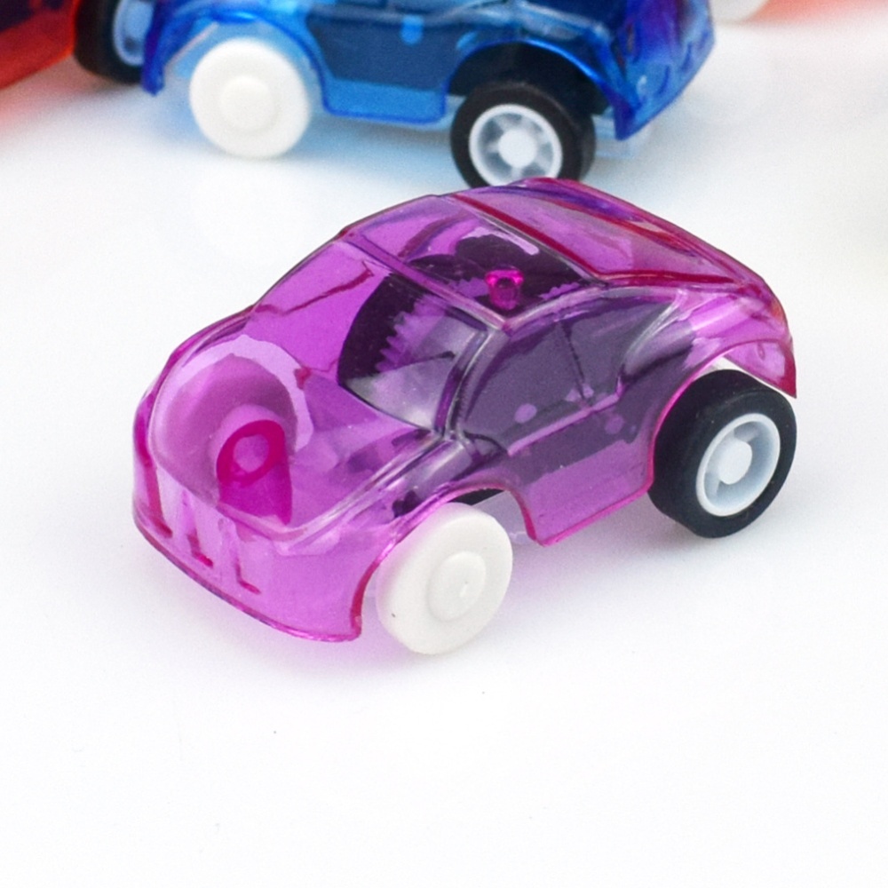 5Pcs/Set Mini Transparent Candy Color Pull Back Cars Kids Toys Awards Random - Image 2