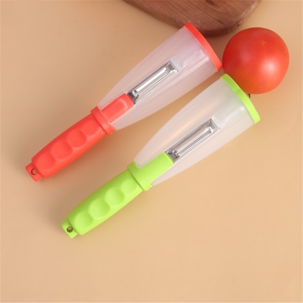 Multifunctional Vegetable Peeler Kitchen Removable Washable Cutting Accessories Red - Image 2