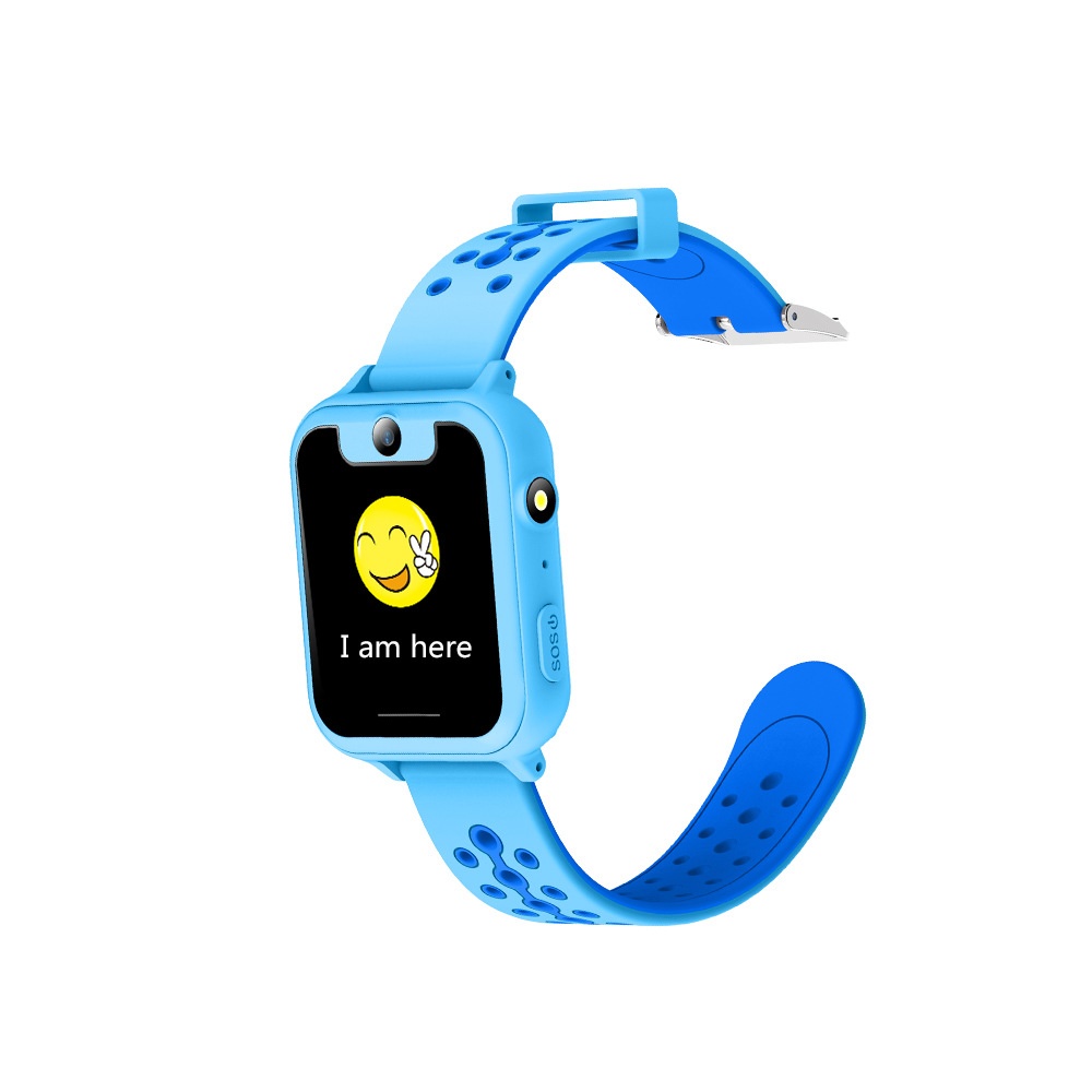 S6 Montre intelligente pour enfants LBS Téléphone GPS SOS Call d'urgence Localisateur de position Tracker extérieur Baby Anti-lost Monitor Version bleue - Image 3