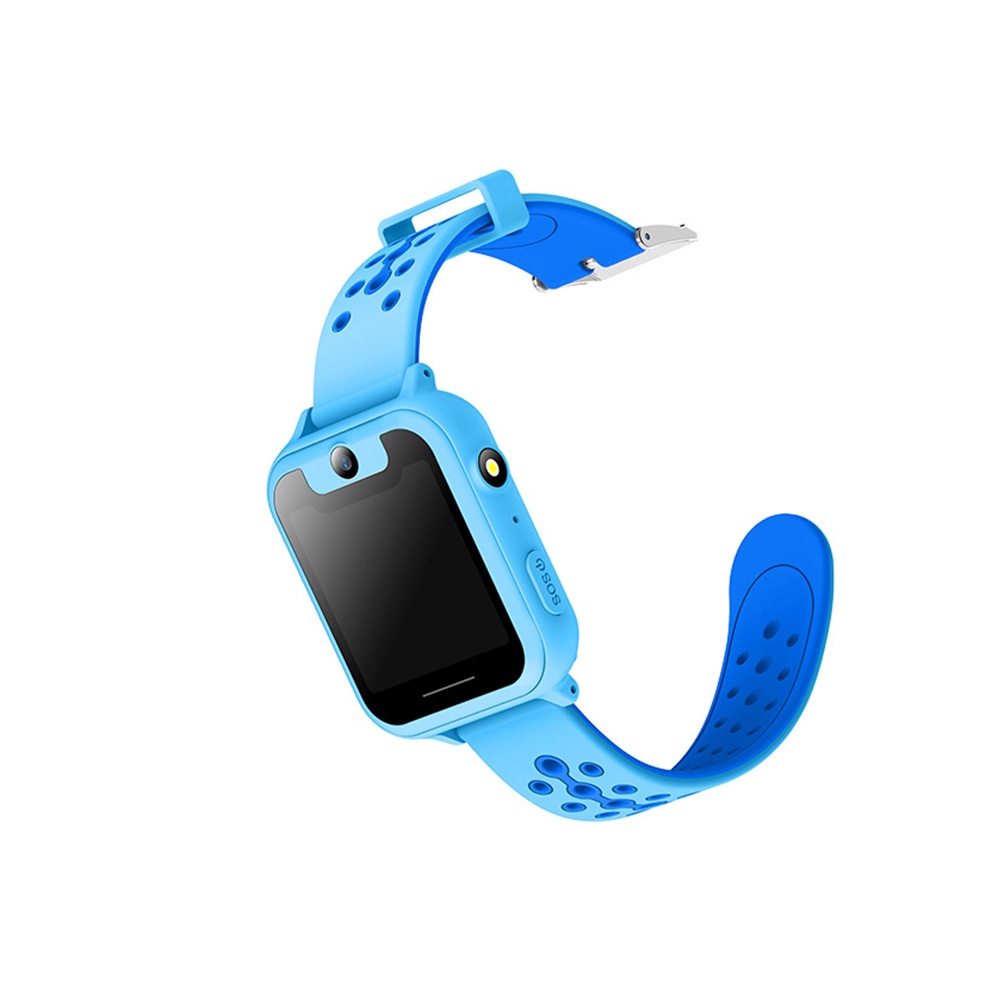 S6 Montre intelligente pour enfants LBS Téléphone GPS SOS Call d'urgence Localisateur de position Tracker extérieur Baby Anti-lost Monitor Version bleue - Image 2