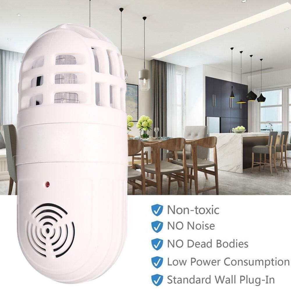 Atomi Zabber Ultrasonic Mosquito Repellent Insect Killer Lamp Environment Cleaning Control Reject Devices US Plug - Image 2