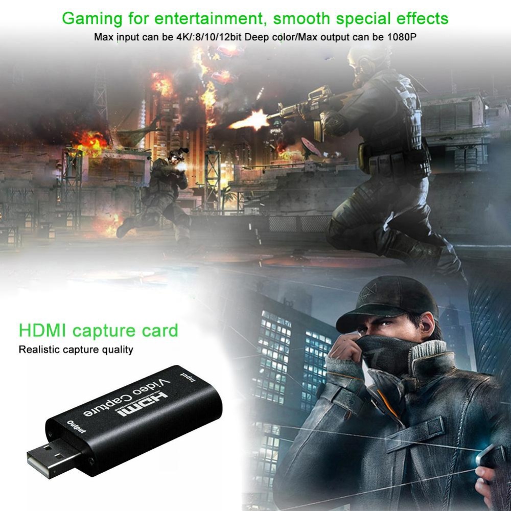 Mini Video Capture Card USB 2.0 HDMI Grabber Phone Game Camera Recording Box IOS To HDMI/ Type-C card - Image 2