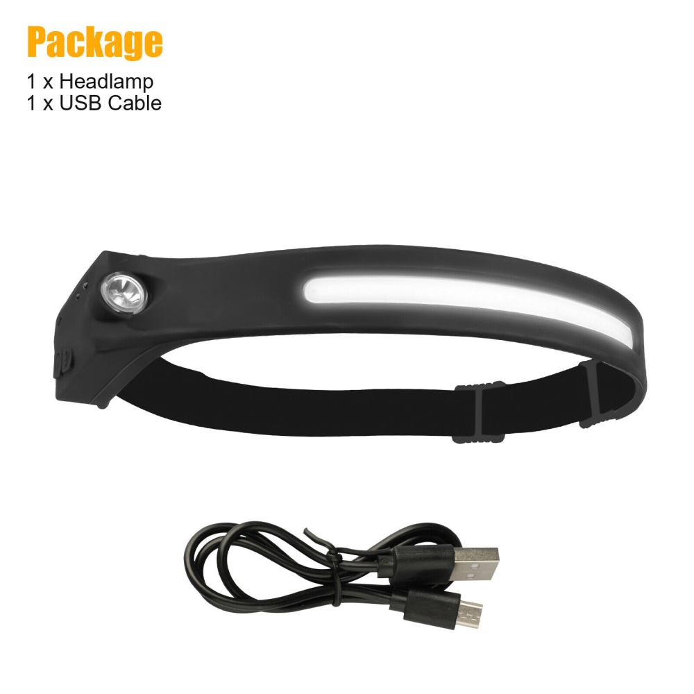 Cob Led Motion Sensing Headlight 5 Modes 350lm Usb Rechargeable - Image 3