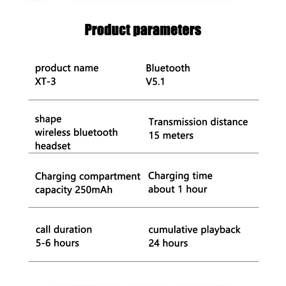 Tws Wireless Bluetooth 5.1 Headset Digital Touch-control In-ear Bass Earphone - Image 3