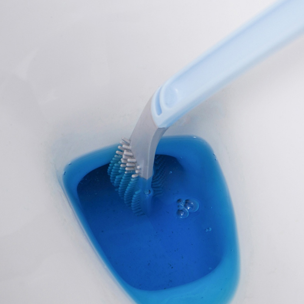 Wall-mounted Long Handle Golf Toilet Brush Household Bathroom Cleaning Tool Blue_40*7.2*5cm OPP bag - Image 3