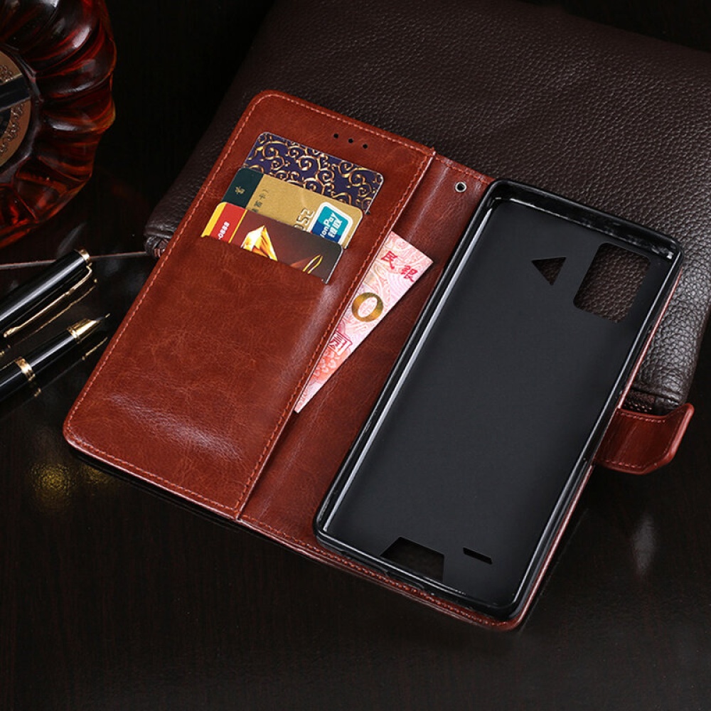 for Umidigi Bison Case Litchi Pattern Magnetic Flip with Multiple Card Slots Wallet Foldable Stand Shockproof PU Leather Full Body Protective Case - - Image 2