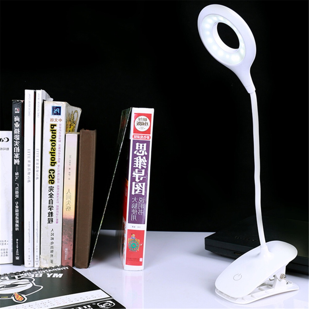 3 Modes Dimmable Desk Lamp USB Touch LED Clip Table Reading Book Light - Image 2