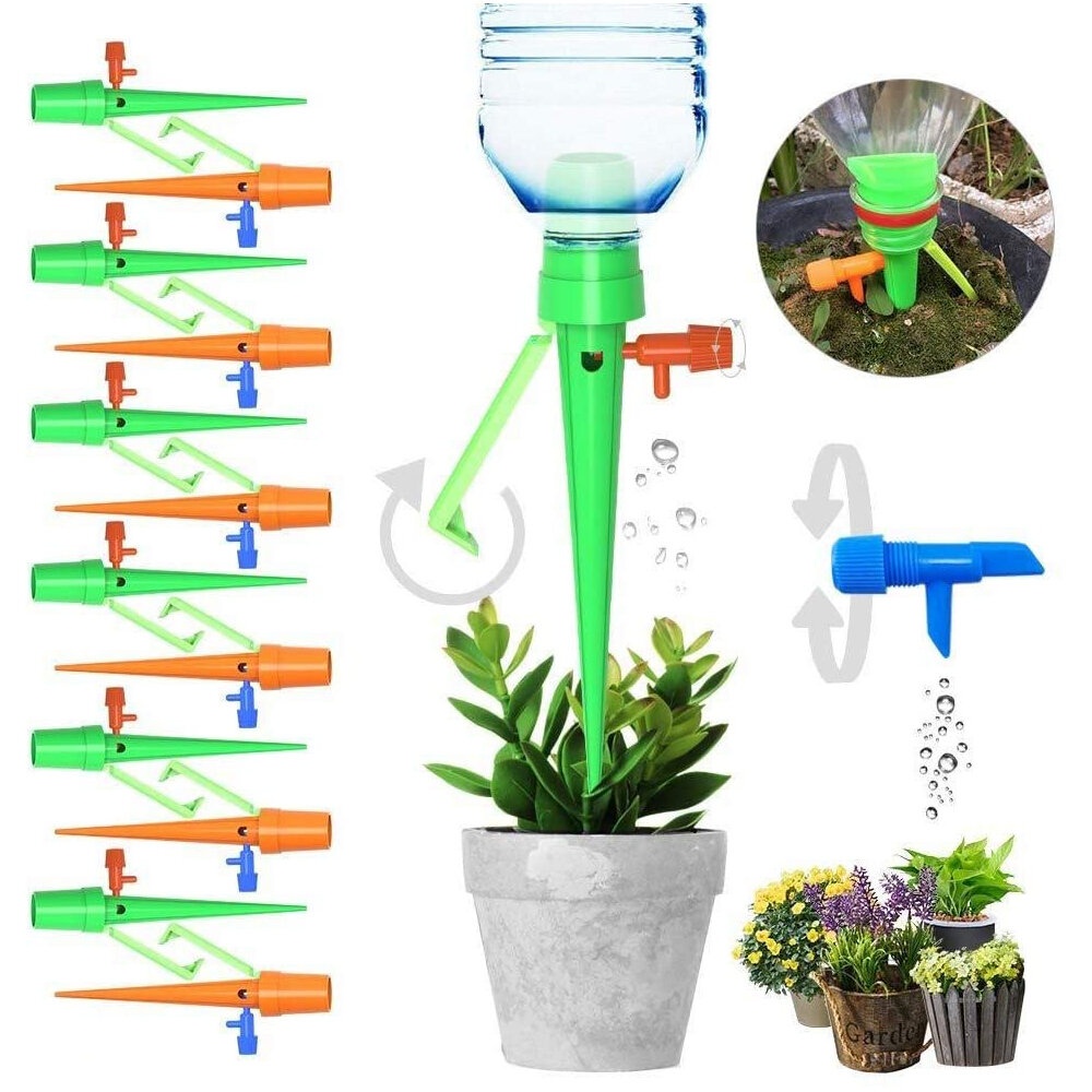 6PCS Auto Drip Irrigation System Automatic Watering Spike Garden Plants Flower Indoor Outdoor Waterers Bottle Dripper - Image 2