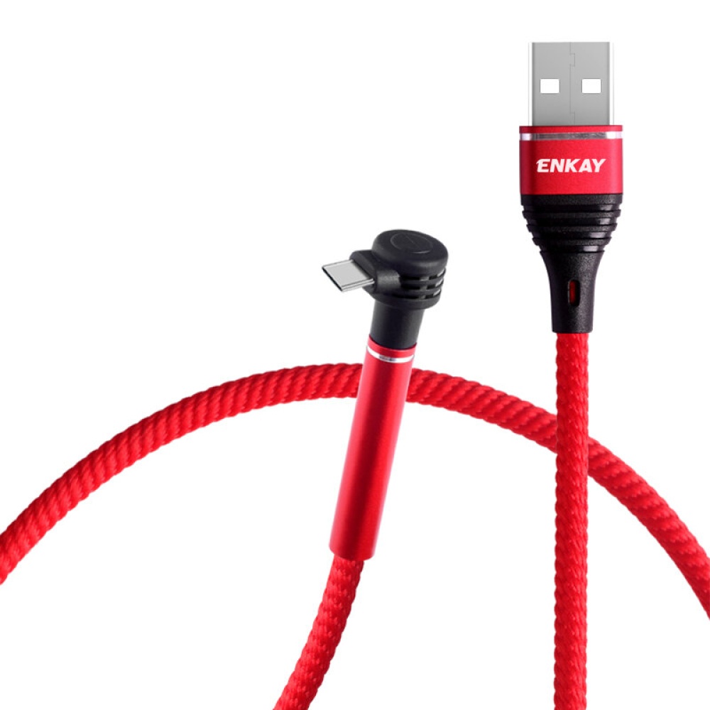 ENKAY 2.4A USB Type C Data Cable Fast Charging For Huawei P40 Pro Mate 30 Pro MI10 POCO X3 - Blue - Image 2