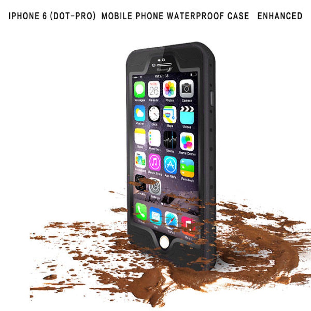 Redpepper Durable IP68 Waterproof Case Enhanced Cover For iPhone 6 6s 4.7Inch - Rose Red - Image 2