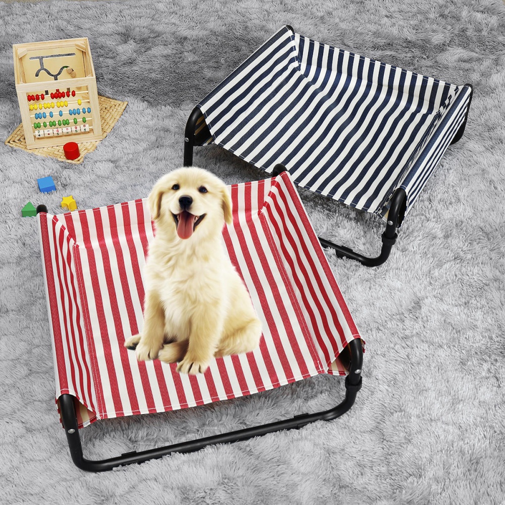 Elevated Dog Pet Bed Folding Portable Waterproof Outdoor Raised Camping Basket - Type A