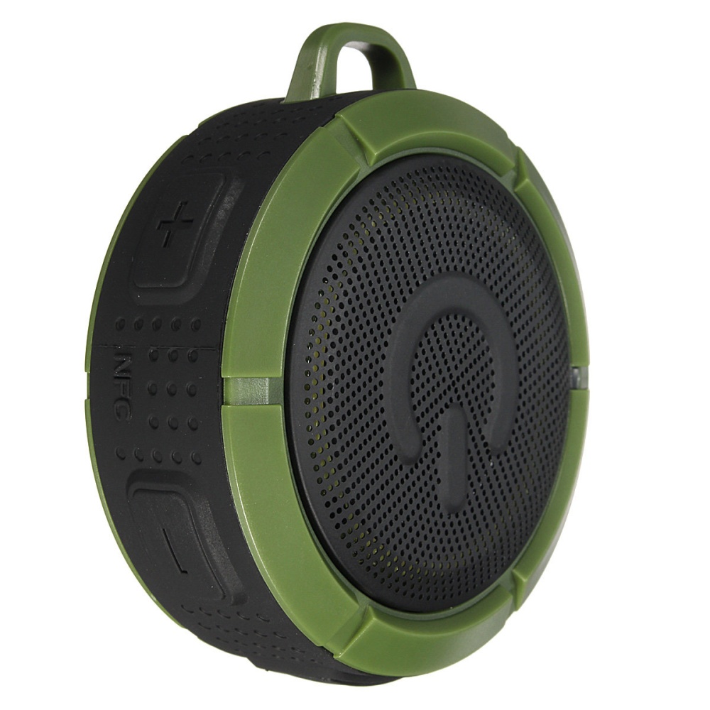 ELEGIANT Mini Outdoor Waterproof Stereo NFC bluetooth 4.0 Speaker For iPhone Samsung - Green - Image 2