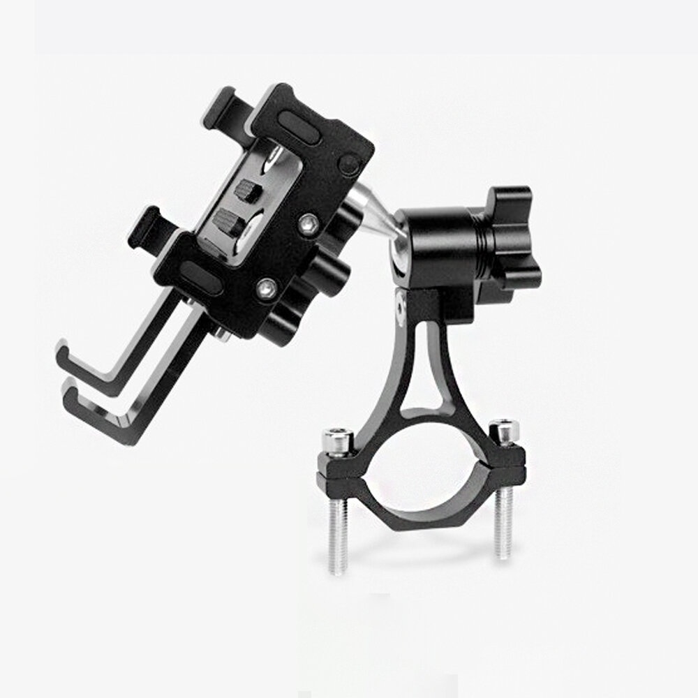 Universal Bike Phone Holder 65-100mm Width Adjustable Phone Mount 360° Rotation Phone Stand for Cycling - Black B 5Pcs