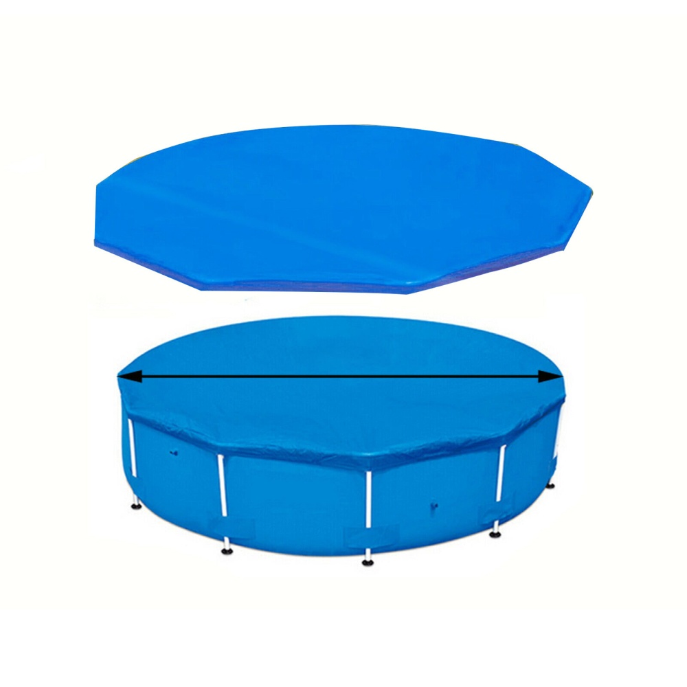 15ft Inflatable Swimming Pool Protective Cover Dustproof Protection Mat For Outdoor Backyard Garden - L - Image 2