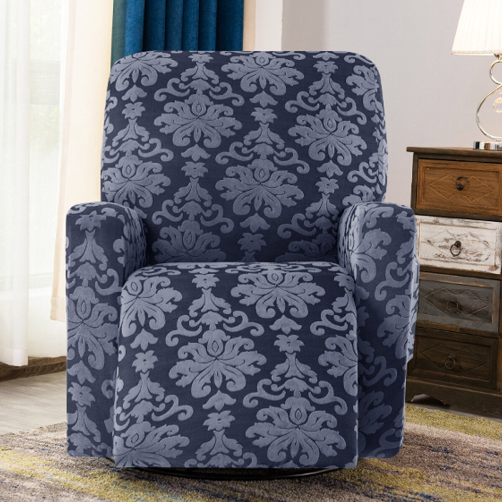 Sofa Cover Couch Chair Slipcover Furniture Recliner Protector Polyester Spandex - Dark Blue - Image 2