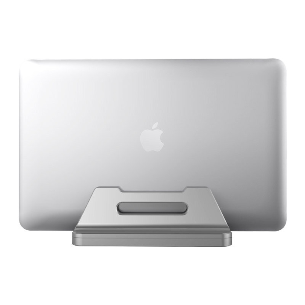 BONERUY P9 Universal Vertical Adjustable Aluminium Alloy Macbook Desktop Stand Holder - Silver - Image 2