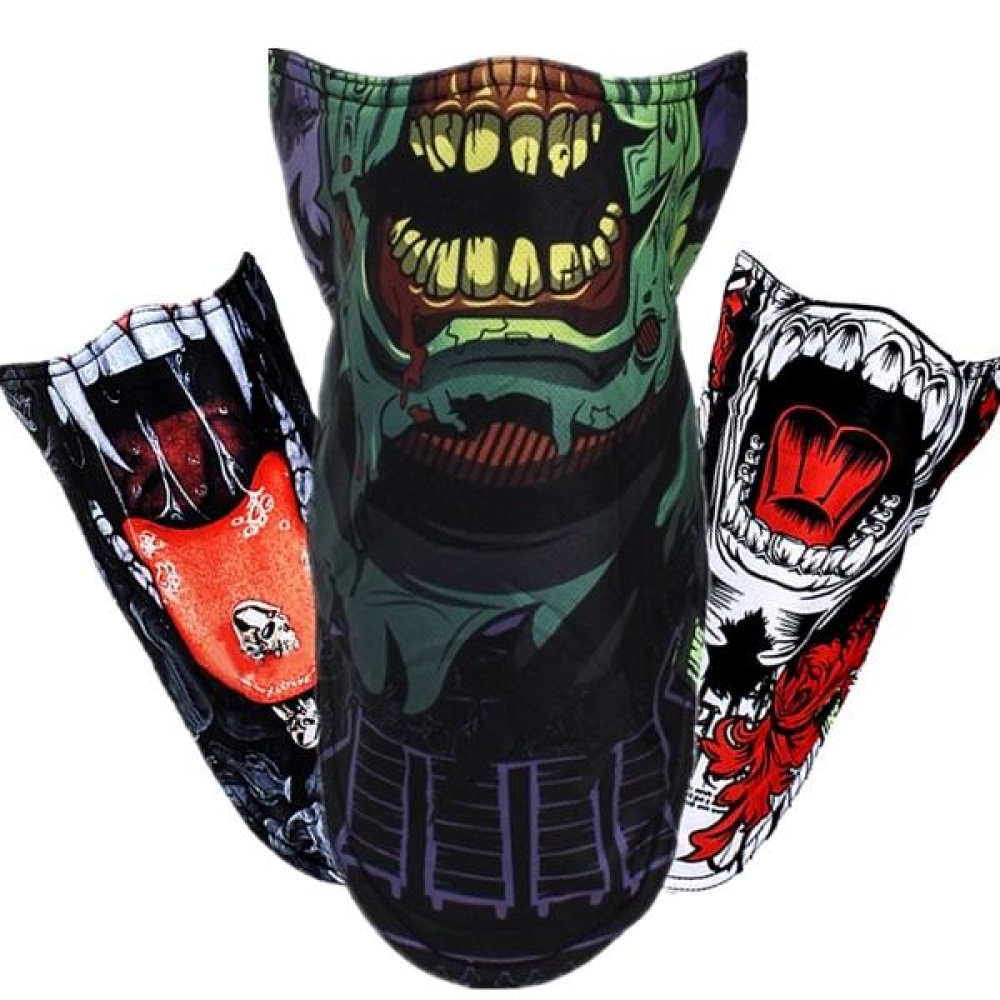 Pirates 3D Printed Triangular Scarf Skiing Mask Hunting Motorcycle CS Half Face Mask - 8