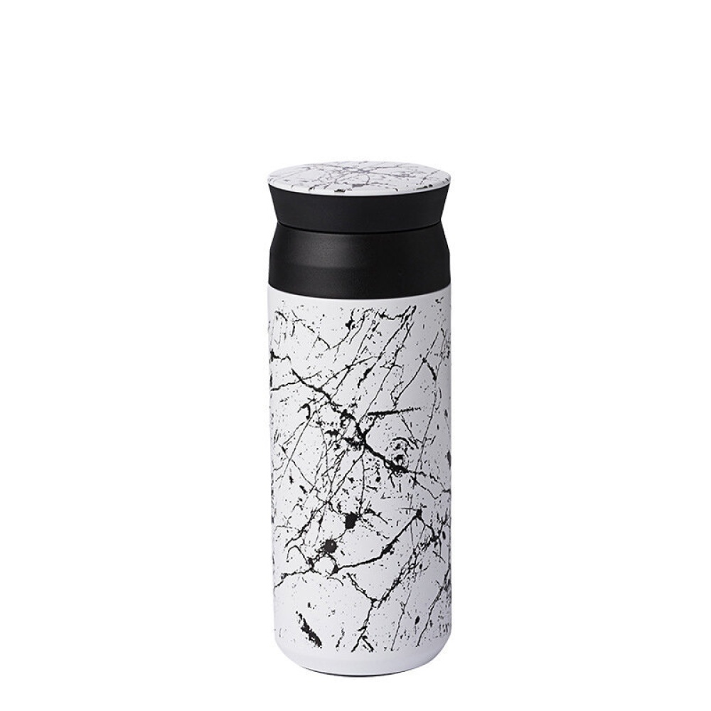 Jordan&Judy 320ml Water Bottle Stainless Steel Drinking Insulated Thermos Coffee Mug Portable Travel Cup - White - Image 2