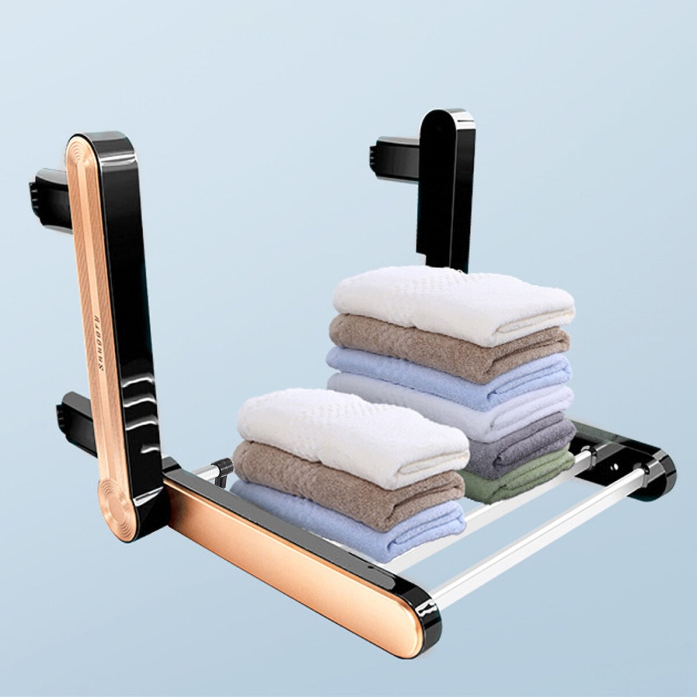 Sterilization Heating Household Intelligent Induction disinfection Towel Rack UV Electric Heating Constant Temperature Drying Rack Punch-free Towel R - Image 2