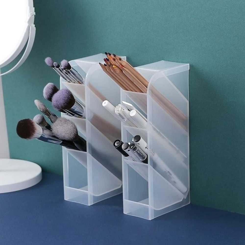 Nordic Desktop Pen Storage Box Home Makeup Holder Office Stationery Organizer - White