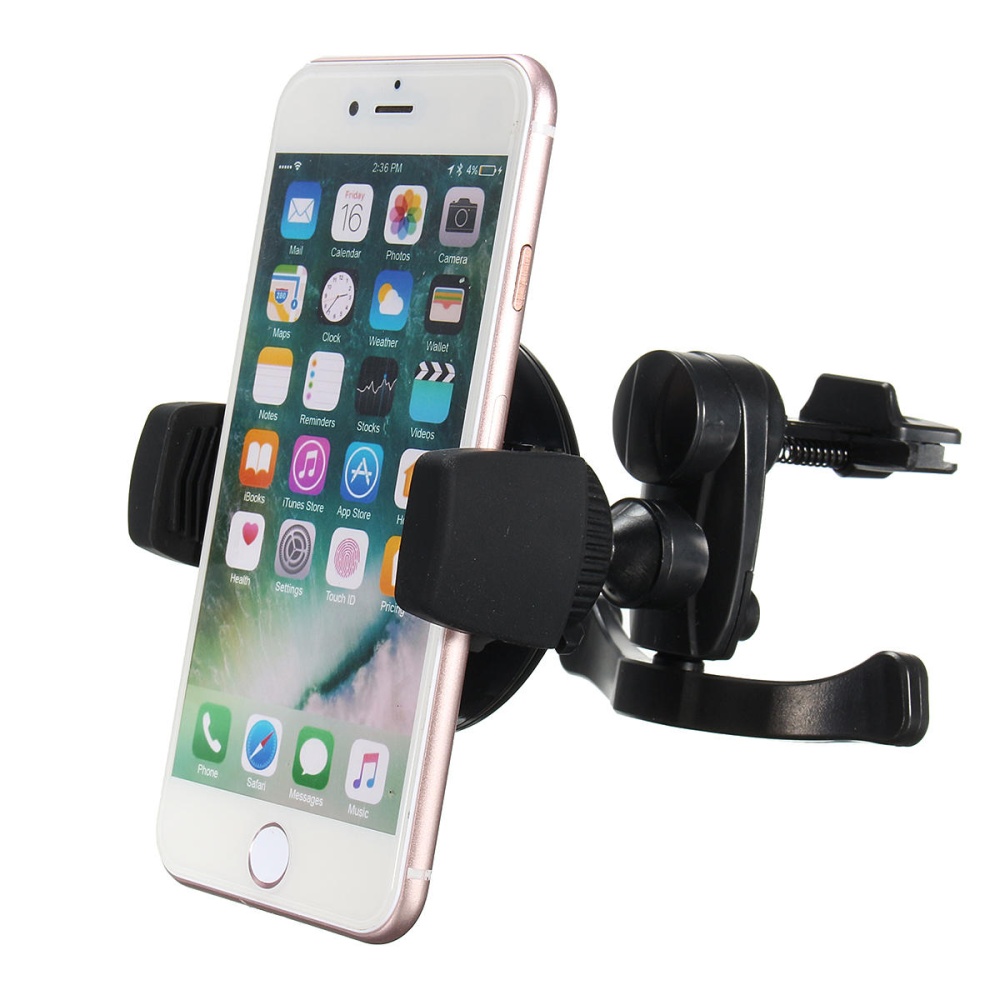 Qi Wireless 360 Degree Rotation Car Air Vent Holder Charger for Samsung S8 Plus S7 - Image 2