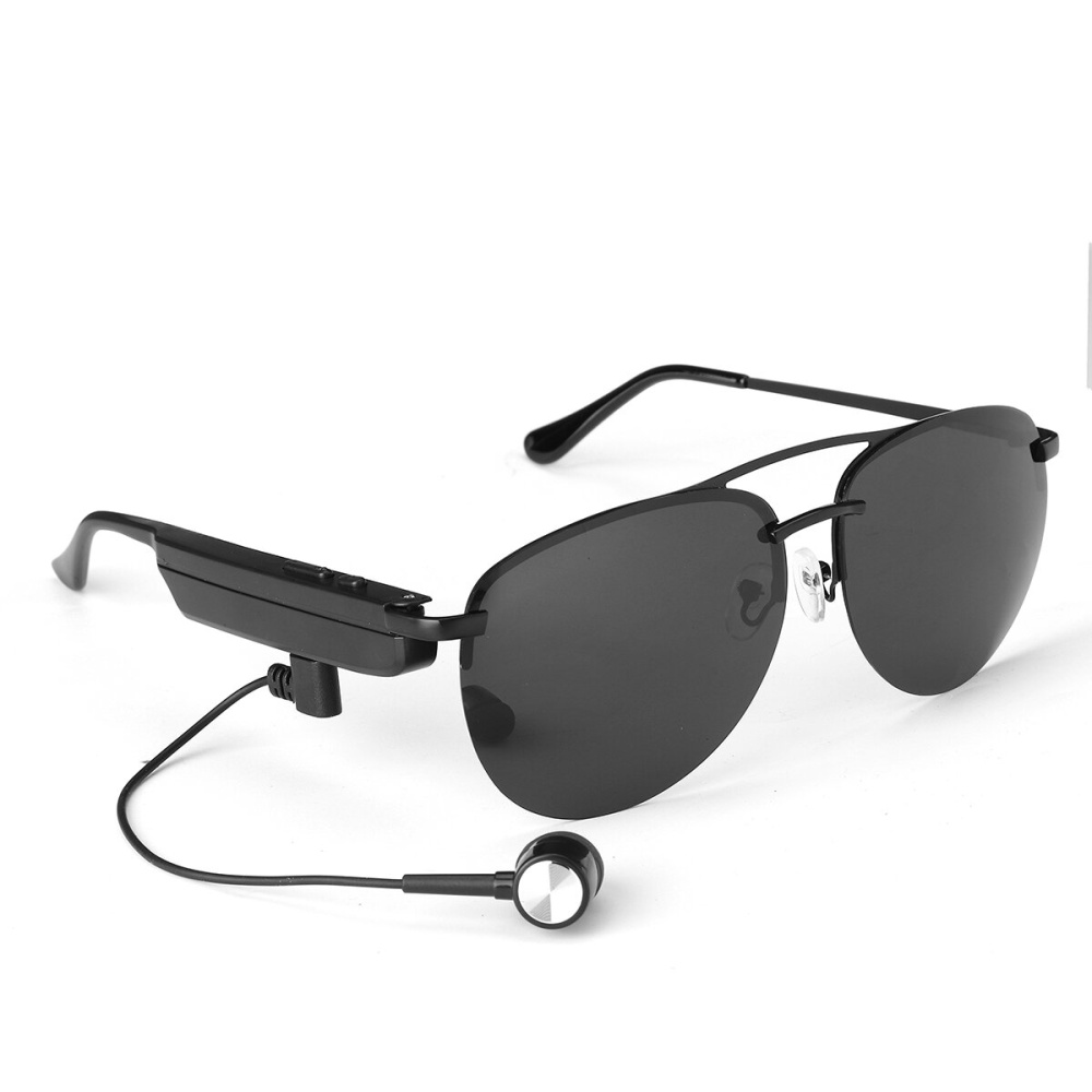 bluetooth Glasses Earphone Smart 5.0 Stereo Wireless Stereo HIFI Single Earphone Sports Sunglasses - Black - Image 2