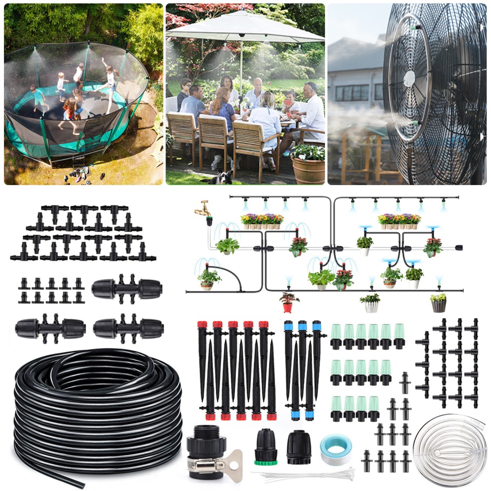 40M PVC Automatic Micro Drip Irrigation Kit Saveing-water Auto Watering System - Image 2