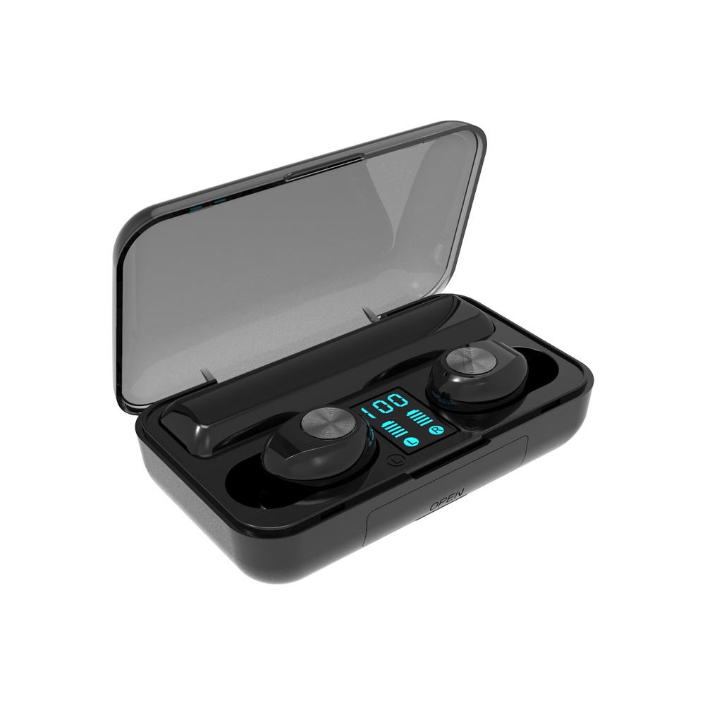 TWS bluetooth 5.0 Earphone Wireless Earbuds 2000mAh Power Bank Touch Control IPX7 Waterproof Headphone with Mic - Image 2