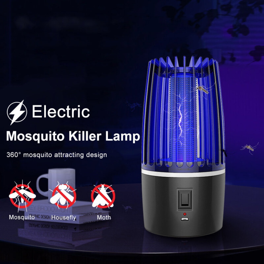 Outdoor Electric Mosquito Killer Lamp LED UV Bug Zapper Photocatalyst Anti Mosquito Trap USB Charging Camping Mosquito Lights - USB Version - Image 2