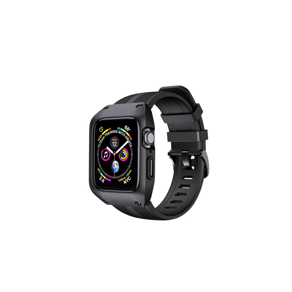 KALOAD 40mm Bracelet en silicone Montre-bracelet Bande Remplacement pour Apple Watch - Noir