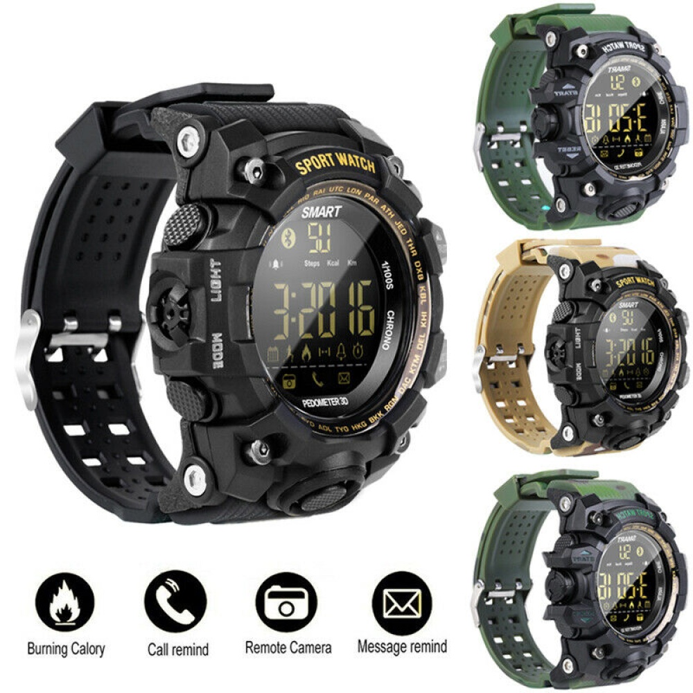 EX16S Imperméable Smart Sport Watch vert armée - Image 3