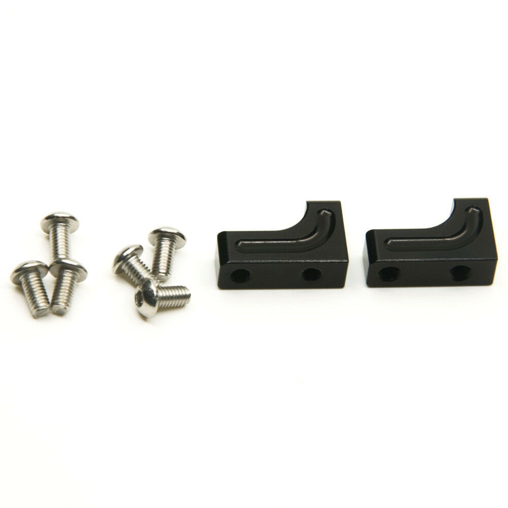 2PCS Alloy Metal Servo Mount for Axial SCX10 CC01 D90 1/10 RC Crawler Car Black as shown - Image 2