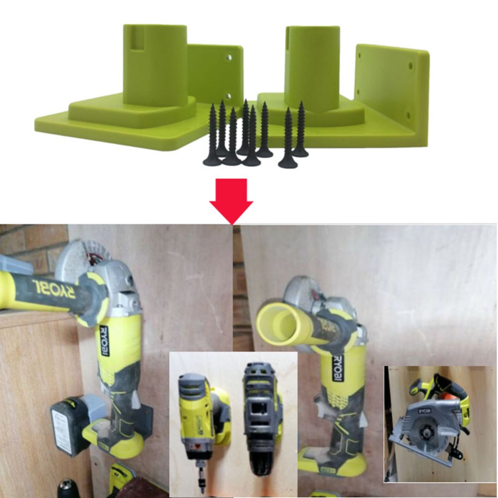 5pcs Wall Mount Bracket Compatible for Ryobi One+ Tool Holder Drill Impact Sander - Image 2