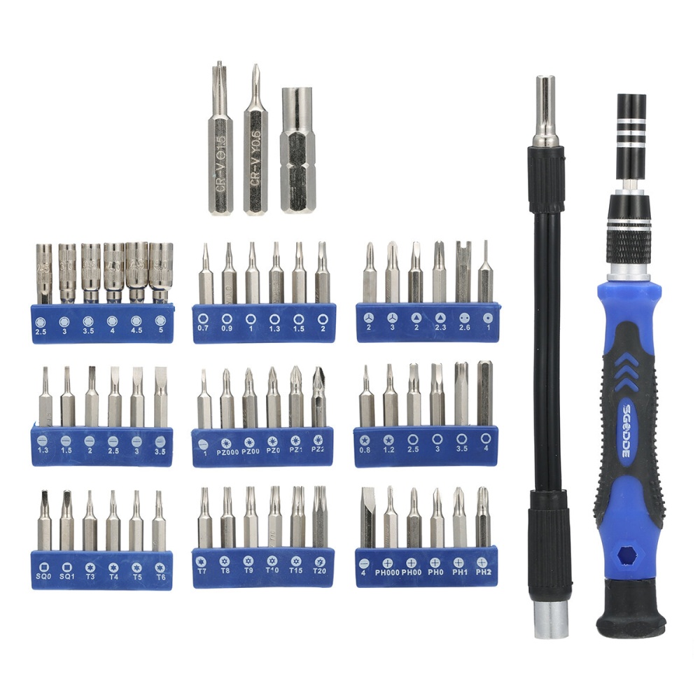 SGODDE 56PCS/Set Multifunction Screwdriver Set Portable Screwdriver Repair Tool Set for Cellphone PC Eletronic Repair Hand Tool