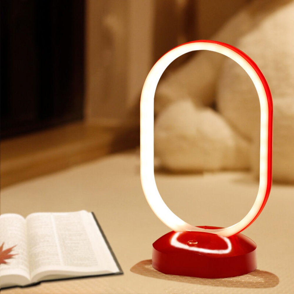 6W LED Heng Balance Lamp Stepless Dimming Magnetic Switch USB LED Night Light Bedroom Decor - Red - Image 2