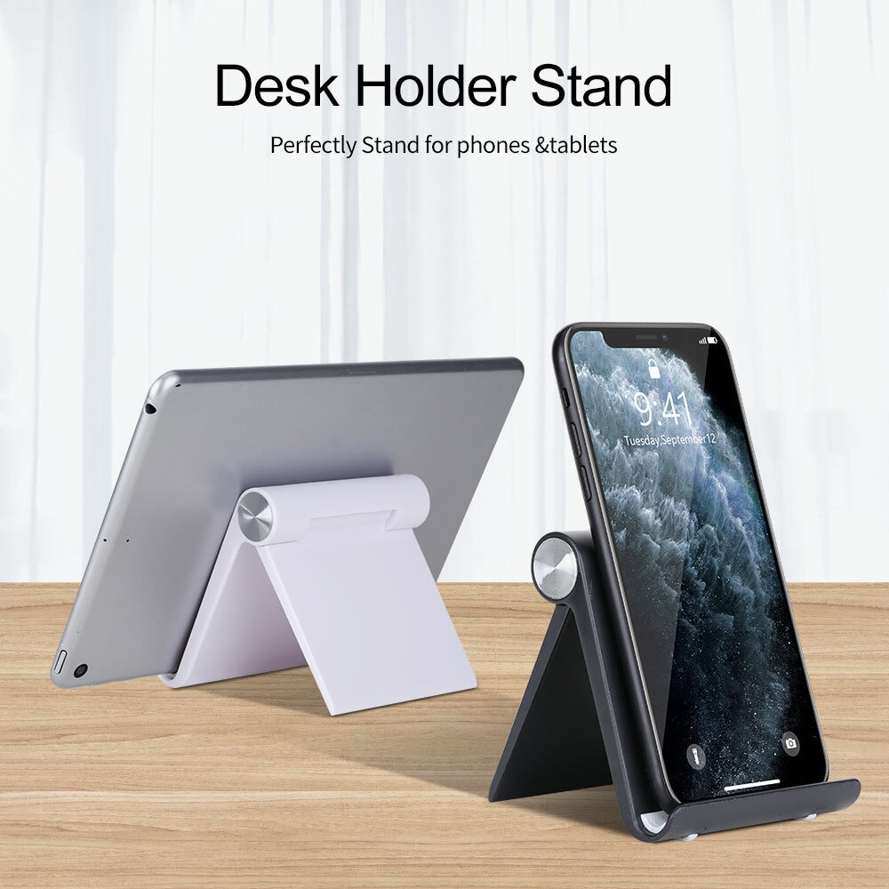 RAXFLY Tablet/ Phone Holder Portable Foldable Online Learning Live Streaming Desktop Stand Tablet Phone Holder for iPhone 12 Pro Poco M3 for Samsung - Image 2