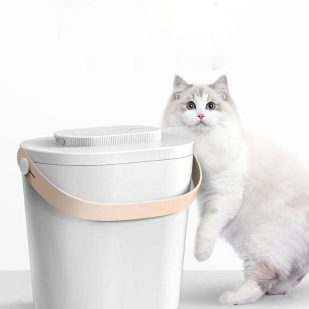 Automatic Vacuum Pet Food Bucket Pet Food Storage Container, Moisture and Mildew Proof, Multifunctional Preservation for Small Pet Dog Cat