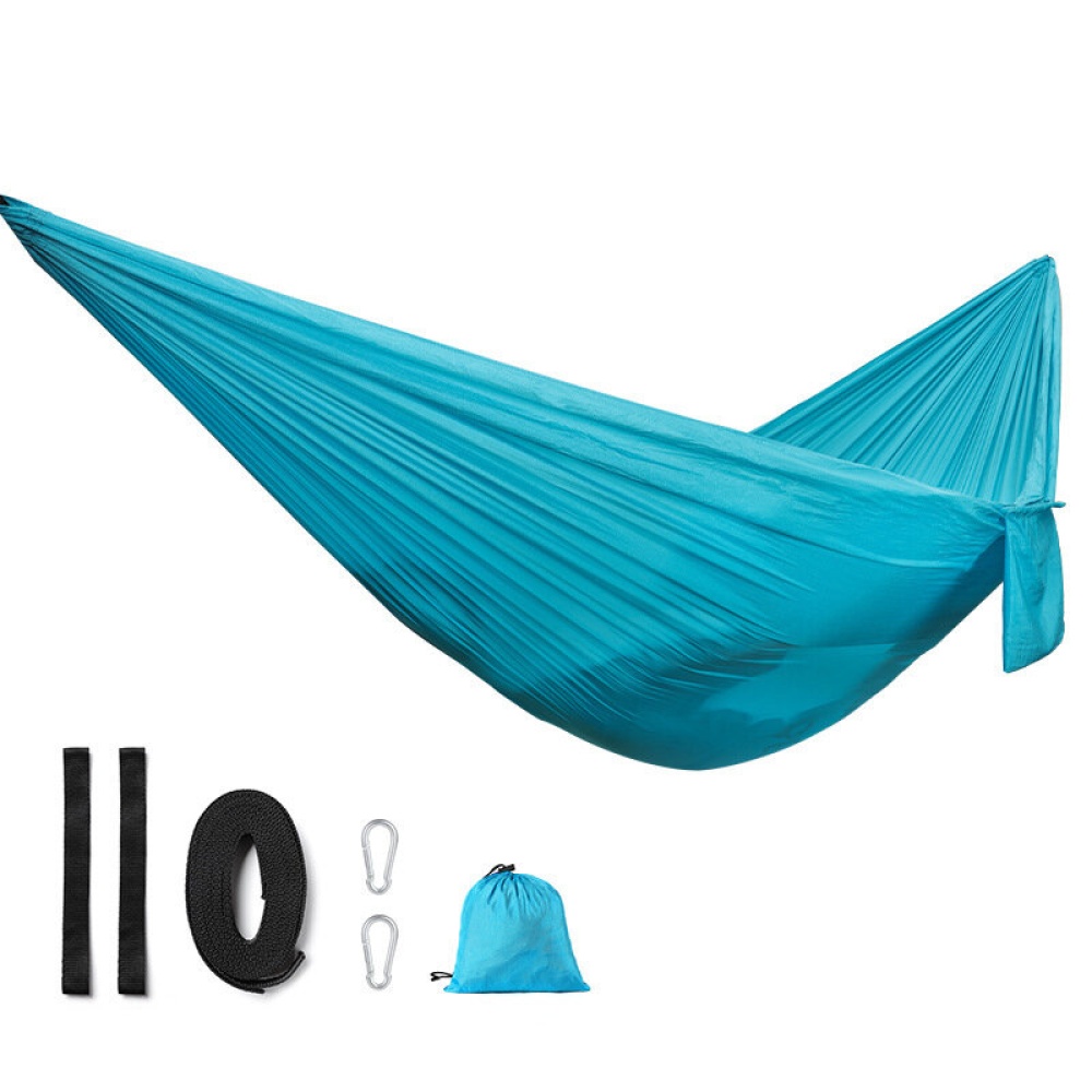 IPRee® Portable Nylon Hammock Lightweight Outdoor Camping Garden Swing Hanging Chair Max Load 200KG - Navy Blue