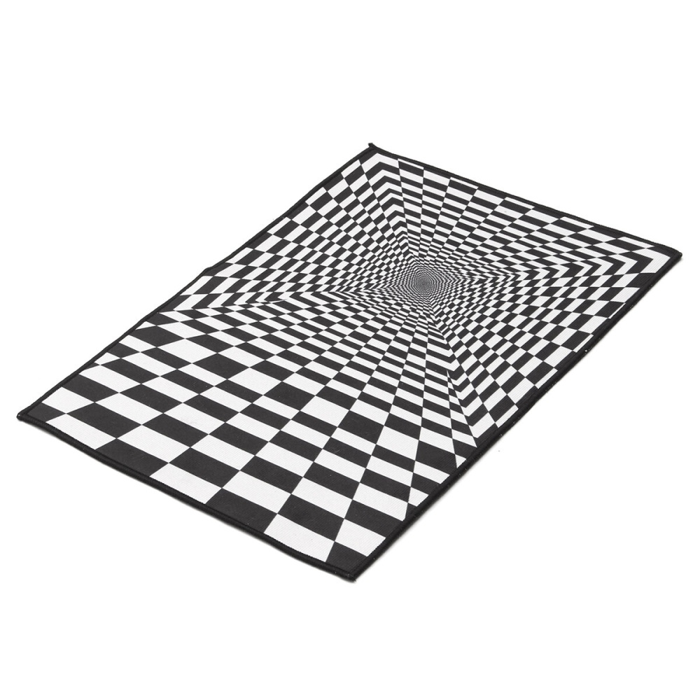 3D Carpet Floor Mat Illusion Mat Spiral Rectangle Carpet Geometric Floor Pad for Living Room Bedroom Decor - 40*60cm - Image 2