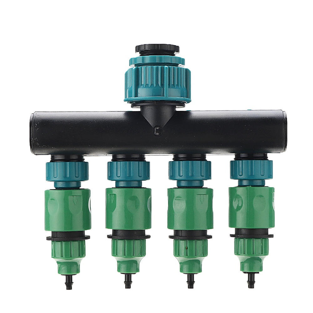 Universal 4 Way Garden Hose Splitter Tap Manifold for 1/2" 3/4" 1" Garden Faucet Shut Off Connector Water Pipe Divider Hose Quick Adapter Outdoor Irr - Image 2