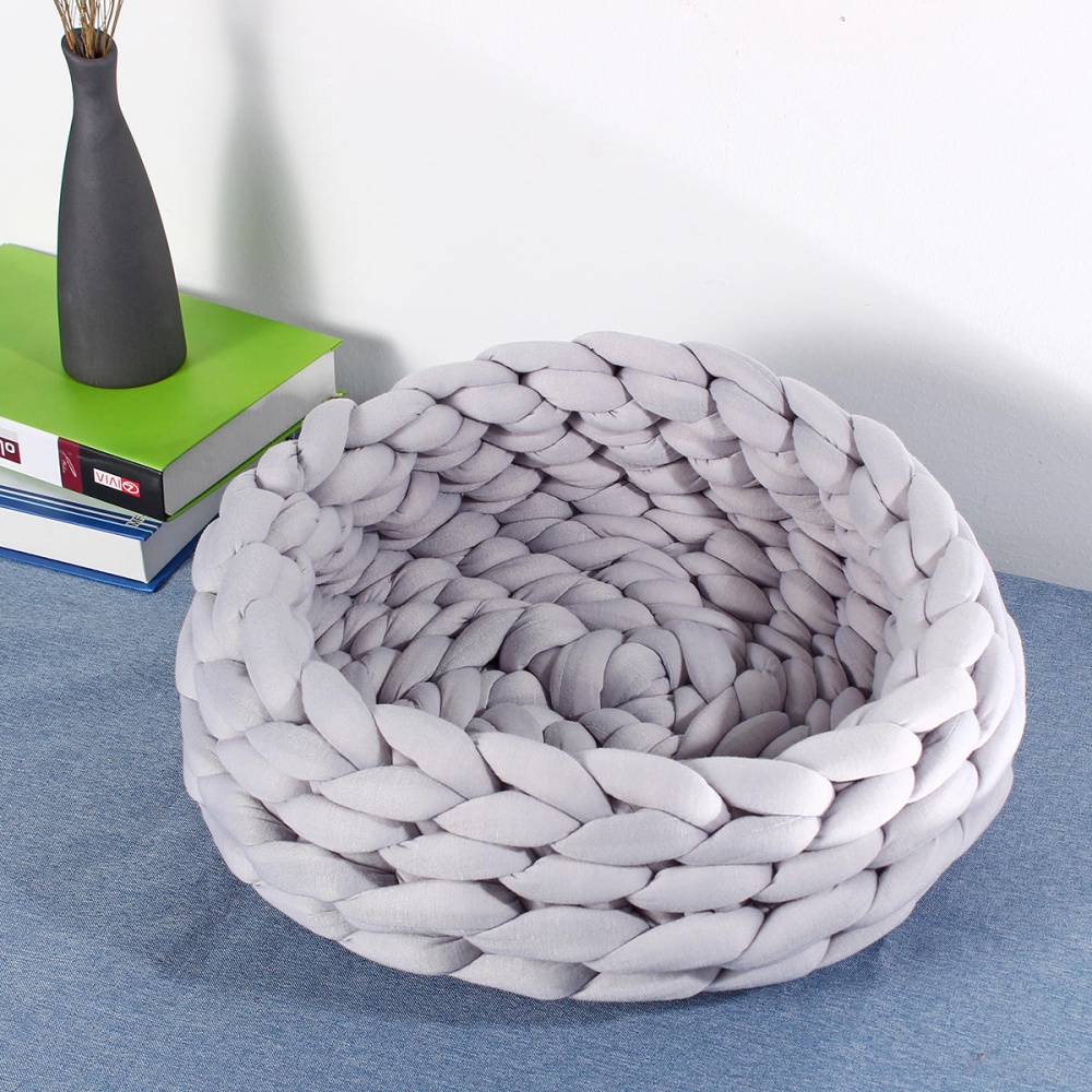 40CM Handmade Knitting Pet Cat Dog Pet Bed Nests House Cushion Mat Pad Washable - Type A - Image 2