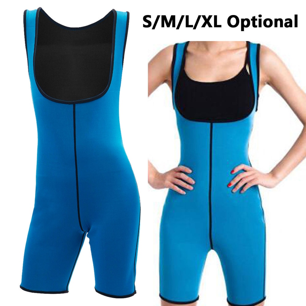 Womens Shapewear Full Body Sweat Shaper Fitness Gym Sport Slimming Keep Fit Sauna Suit Vest - S - Image 2