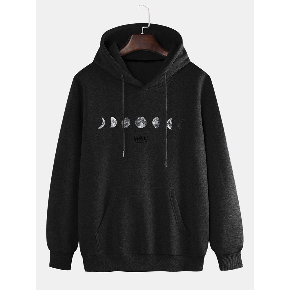 Mens Loose Fashion Warm Cashmere Sweatshirt - 2XL Gray