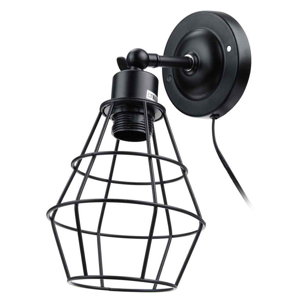 American Creative Vintage Wall Lamp E27 35W Industrial Style Retro Wrought Iron Light 220V - Image 2